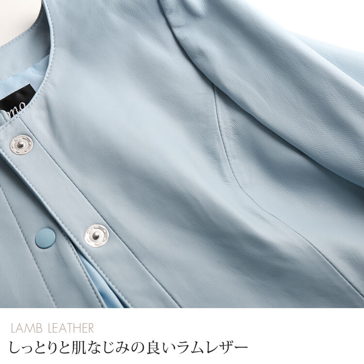 レザー コート アウター レディース ラムレザー 本革 ノーカラー ロングコート 秋 冬 春 ブランド Filomo 女性 スプリングコート 上品 軽量 シンプル 春 秋 冬 おしゃれ 大人 母 羊革 ノーカラーコート レザーコート ギフト プレゼント 6F (04000085r)