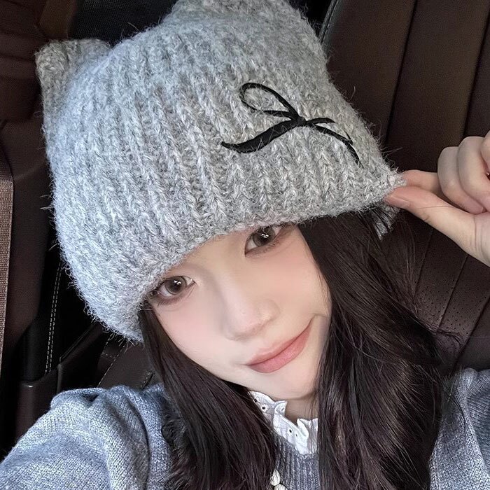 猫耳ニット帽 レディース 通販 ニット帽子 ねこみみ帽子 ネコ耳ハット 防寒 秋冬 あったか ニットキャップ リブ編み ビーニー かわいい おしゃれ 耳まで暖かい 伸縮性 ストレッチ 通気性蒸れにくい スキー スノボ 可愛い 大人 女の子 レディース帽子