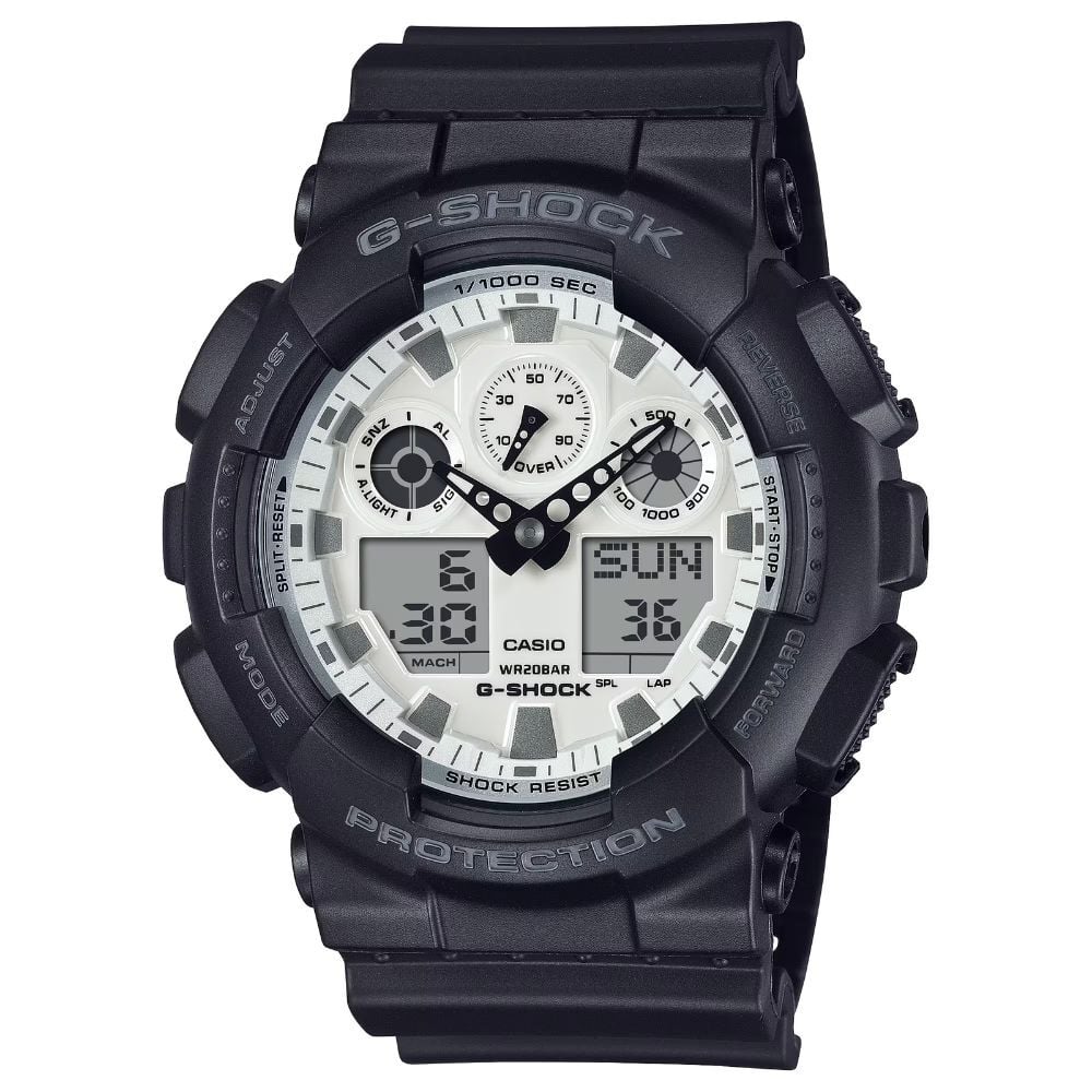 G-SHOCK メンズ 腕時計 アナデジ ブラック ホワイト 20気圧防水 CASIO Gショック 海外モデル 大型ケース スポーツウォッチ 男性 プレゼント ギフト 誕生日 記念日 成人 卒業 入学