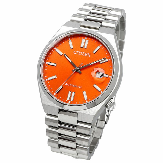 CITIZEN 腕時計 シチズン 時計 ウォッチ シチズン コレクション TSUYOSA Collection ツヨサ コレクション 自動巻き メカニカル オレンジ メンズ NJ0151-88Z [並行輸入品]
