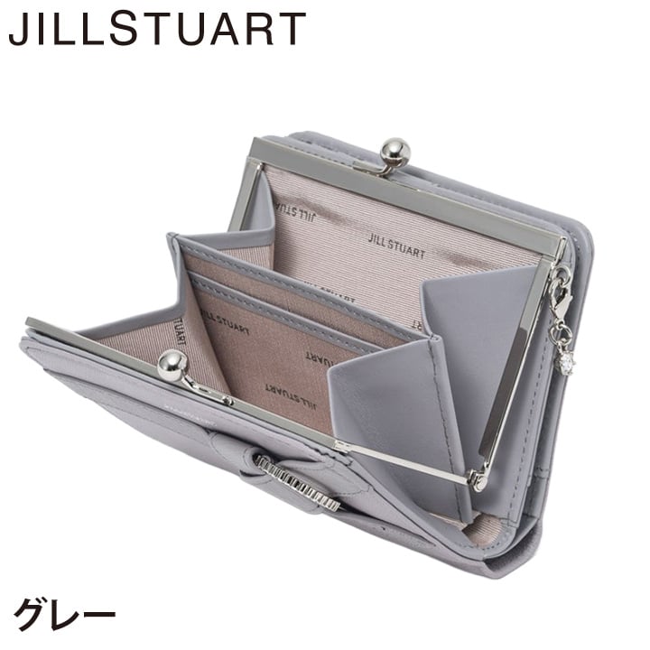 ジル スチュアート 財布 二つ折り レディース 山羊革 牛革 インプルーブ 口金 ギフト JILL STUART