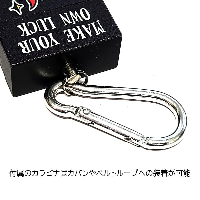 携帯灰皿 アメリカン コンパクト 8Ball カラビナ付き スライド式 ポータブルアッシュトレイ おしゃれ たばこ 吸い殻入れ かっこいい キーホルダー 雑貨 持ち運び 便利 メンズ ギフト プレゼント