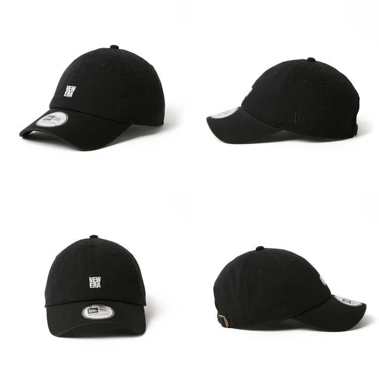 キャップ ニューエラ NEWERA レディース メンズ カジュアルクラシック Mini Square Logo ブランド ロゴ ワンポイント 刺繍 15136942 15136943 15136944 シンプル 帽子 イージースナップ ローキャップ 小さめ 大きめ サイズ調整可能 ブラック カーキ ホワイト 黒 日焼け対策