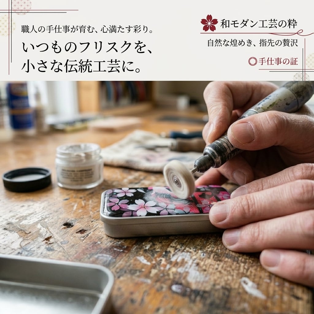 職人の手作り！和柄FRISKケース『兵』フリスク タブレット ミント 名入れ 職人 手作り ハンドメイド 送料無料 伝統工芸 桜 和モダン 和柄 和風 和雑貨 ギフト プレゼント 贈り物