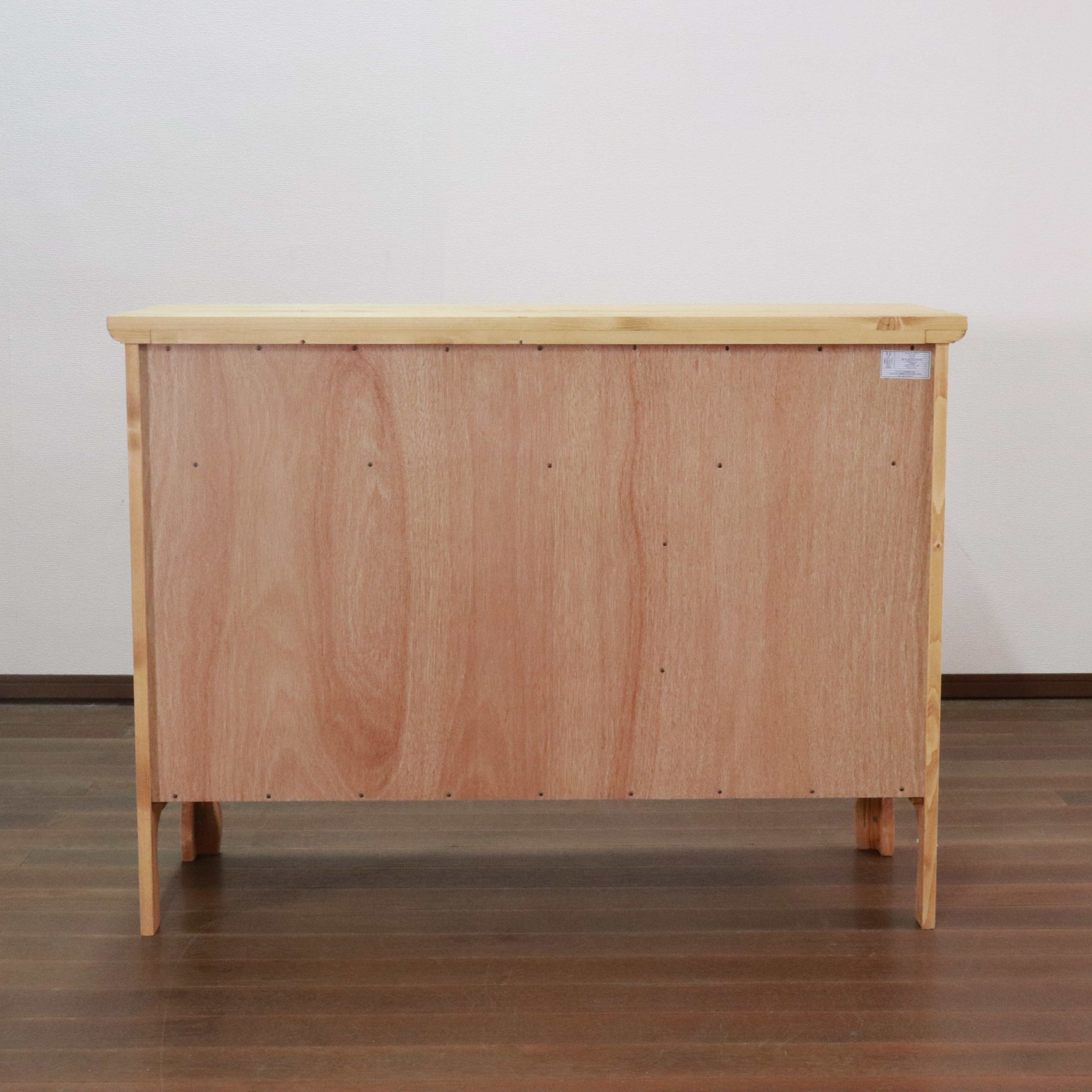 キャビネット FARMER 完成品 無垢材 パイン材 天然木 W120xD45xH90cm 収納家具 リビング収納 収納棚 ライトブラウン おしゃれ 新生活