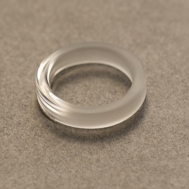 正規販売【HARIO】ハリオ	指輪 リング スモーク HAA-SK-001R ガラス 耐熱ガラス 硝子 女性 レディース おしゃれ 上品 母の日 カジュアル フォーマル 誕生日 ジュエリー アクセサリー