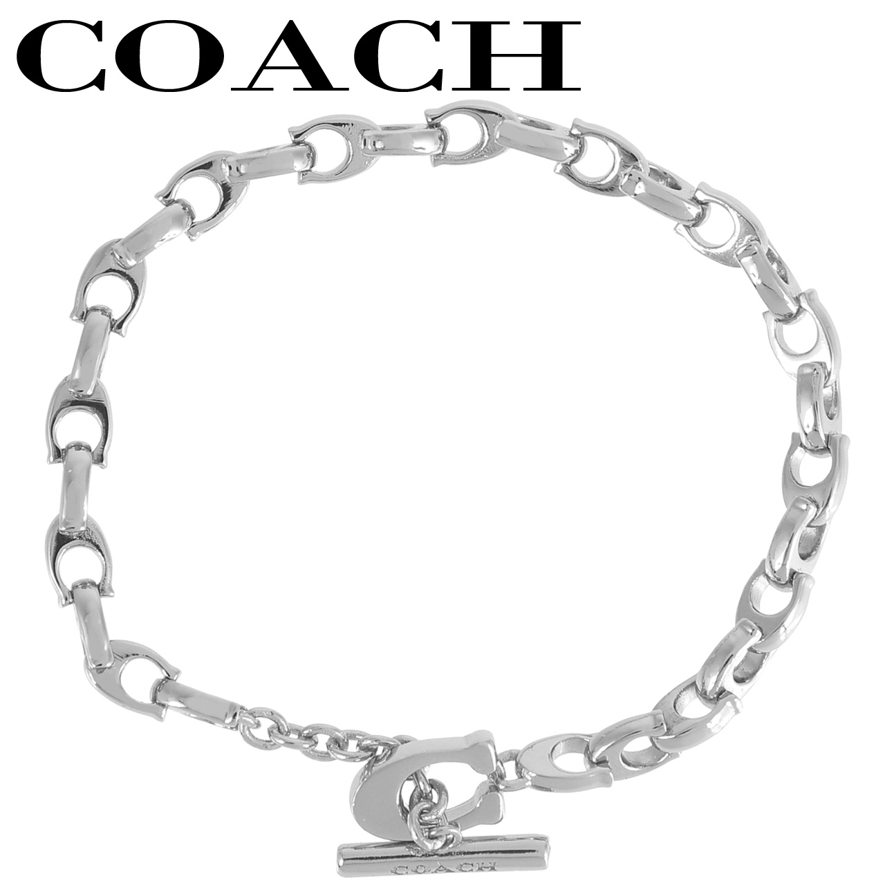 コーチ ブレスレット ゴールド シルバー シグネチャー 女性 レディース COACH 選べる2カラー 【376745GLD710 376745RHO030】 ジュエリー アクセサリー 【ラッピング無料 誕生日 お祝い プレゼント ギフト 贈り物】