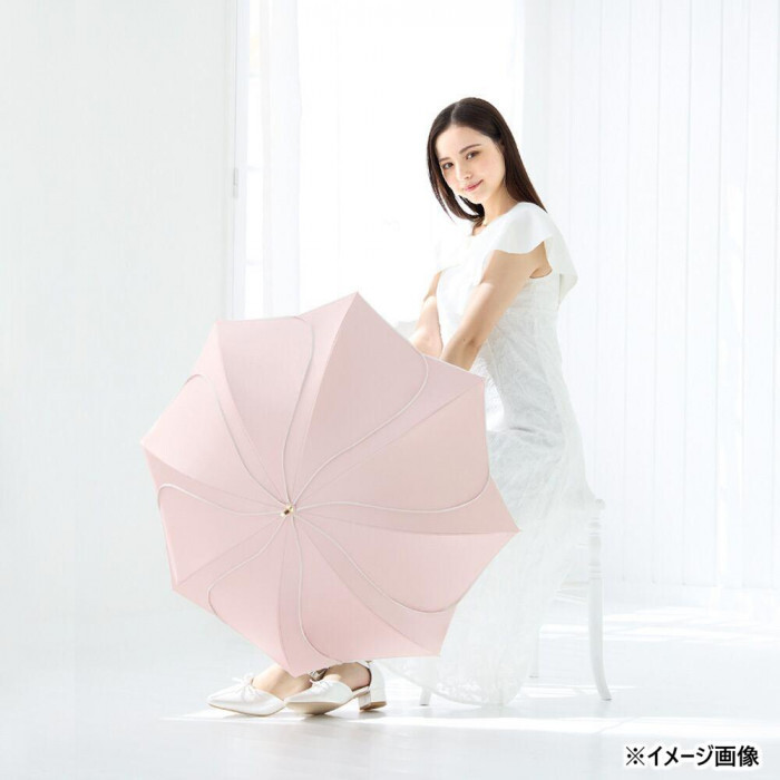 長傘 UVカット 晴雨兼用 花びら型 レディース おしゃれ ダスティモカ 紫外線対策 UVケア 遮光 遮熱 912-033 かわいい 上品 雨傘 日傘 手開き式