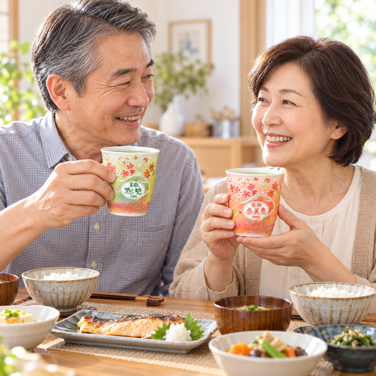 退職 異動 名入れ ペアギフト SXX 有田焼 桜もみじプレミアムフリーカップ 2点セット 木箱入り / プレゼント ギフト 両親 夫婦 結婚 金婚式 銀婚式 退職 記念 誕生日 長寿 祝い 選べるカラー