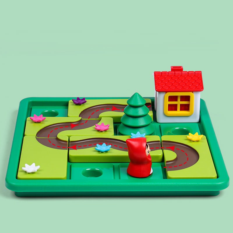 パズルゲーム ボードゲーム 道づくり 迷路 おもちゃ 頭脳ゲーム 論理思考 問題解決 集中力 指先遊び ひとり遊び テーブルゲーム 子供 キッズ 誕生日 プレゼント ギフト