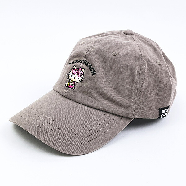 サンリオ 日焼けキティ キャップ チャコールグレー 帽子 アパレル Sanrio