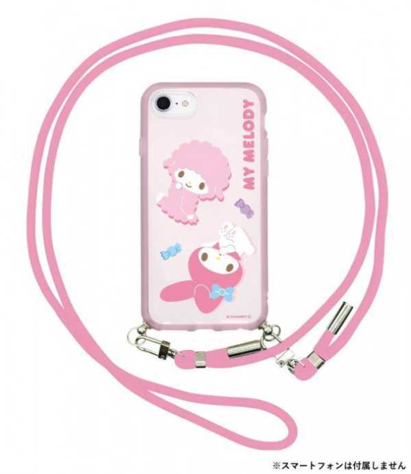 サンリオ iPhoneSE 第3世代 第2世代 iPhone8 iPhone7 iPhone6s ケース マイメロディ IIIIfit Loop 耐衝撃 ストラップ付き ハイブリッド おしゃれ かわいい キャラクター スマホケース サンリオ正規ライセンス品