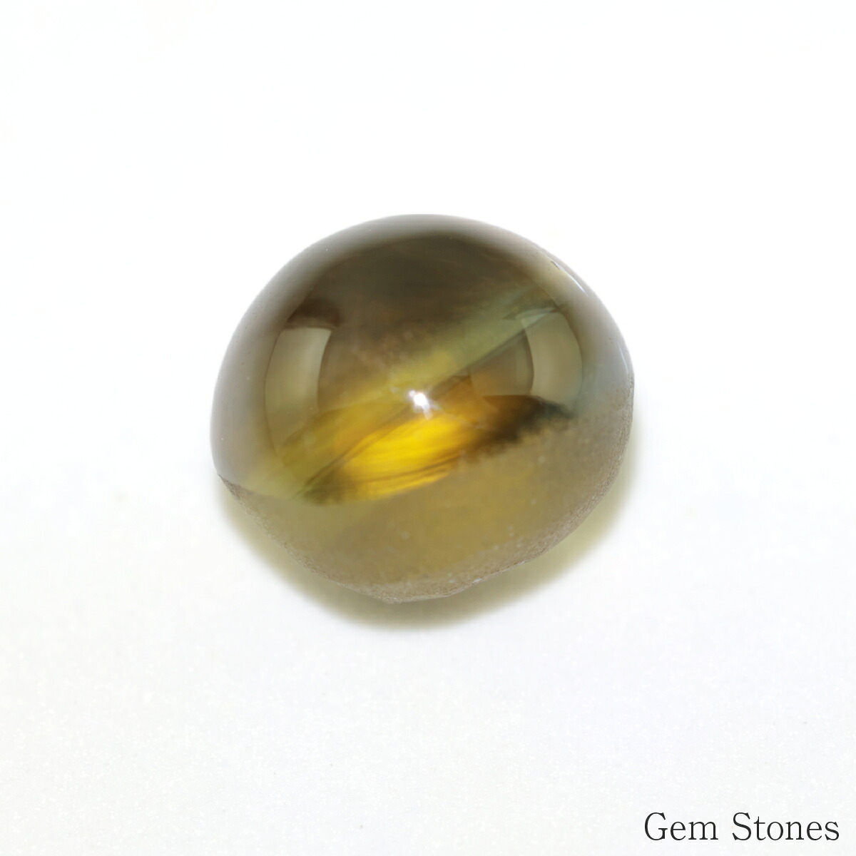 クリソベリルキャッツアイ 5.539ct ルース 宝石 裸石 クリソベリル ブラウン イエロー キャッツ ネコ ジュエリー オリジナル 制作 コレクション 誕生石 10月 記念 お守り 誕生日