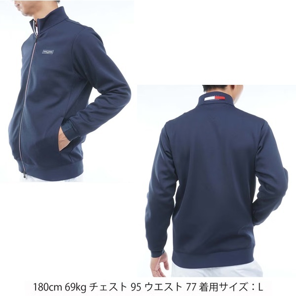 トミーヒルフィガー ゴルフ メンズ スクラムテック スウェットジャケット TOMMY HILFIGER THMA658 2026年秋冬モデル お誕生日祝い お祝い 記念品 お父さん 父の日 彼氏 男性 30代 40代 50代 60代  還暦祝い 敬老の日 人気プレゼント プレゼント
