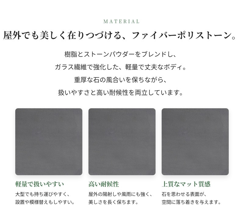 植木鉢 大型 おしゃれ 間仕切り 目隠し パーティション 背高 ハイタイプ KONTON マグナス 底穴あり 屋外 ファイバーポリストーン L M グレー ブラック プランター 寄せ植え ゾーニング モダン 玄関 テラス ベランダ 店舗
