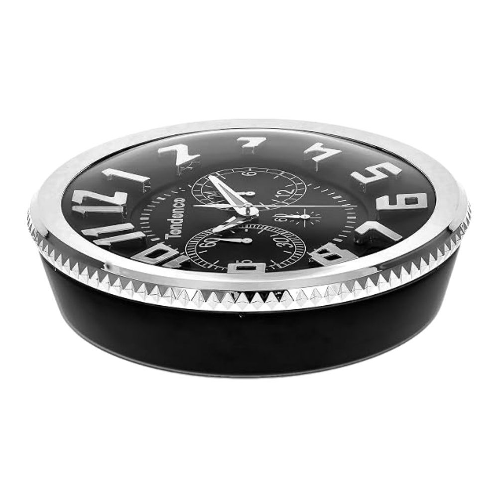 テンデンス 壁掛け時計 ウォールクロック 36cm ブラック 大型 3D 立体 インデックス TENDENCE WALL CLOCK クオーツ おしゃれ インテリア プレゼント ギフト 成人 卒業 入学