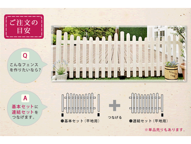 ガーデン エクステリア ピケットフェンスＵ型連結セット 土中用 フェンス 木製フェンス ピケフェンス 天然木製 ガーデニング 枠 柵 仕切り 目隠し 境目 クラシカル アンティーク トレリス ベランダ つる 薔薇 バラ 朝顔 園芸 ラティス 新生活
