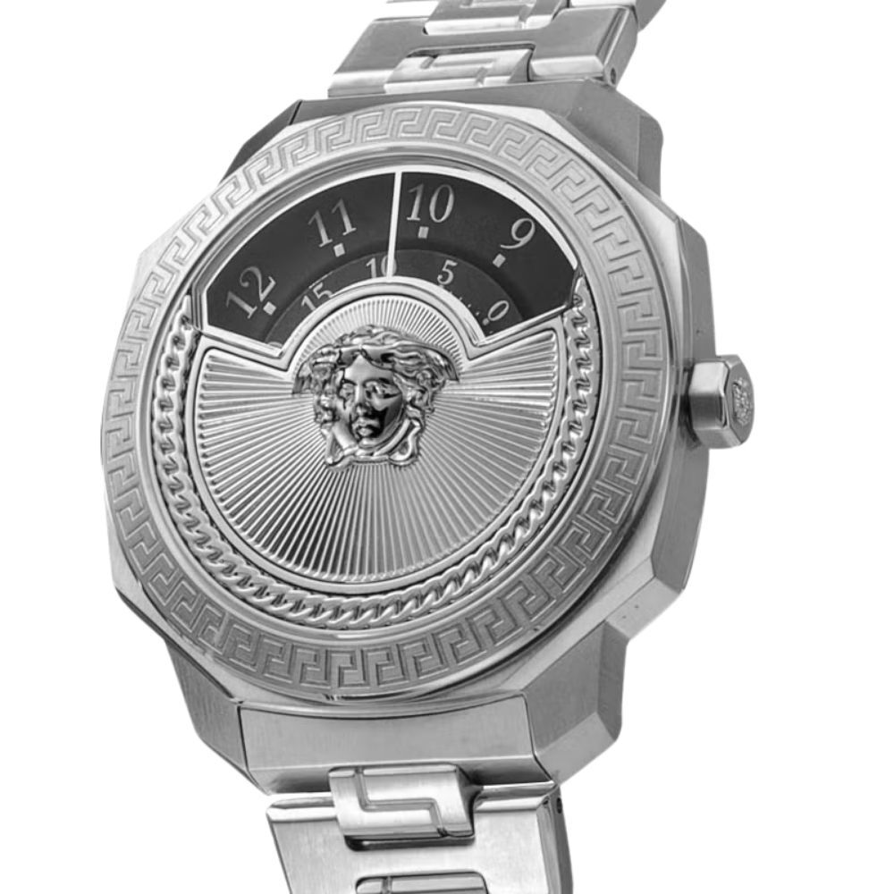ヴェルサーチェ 腕時計 メンズ レディース ブラック シルバー 38mm VERSACE DYLOS ディロス スイス製 ユニセックス メンズ腕時計 高級 ブランド おしゃれ プレゼント ギフト 成人 卒業 入学