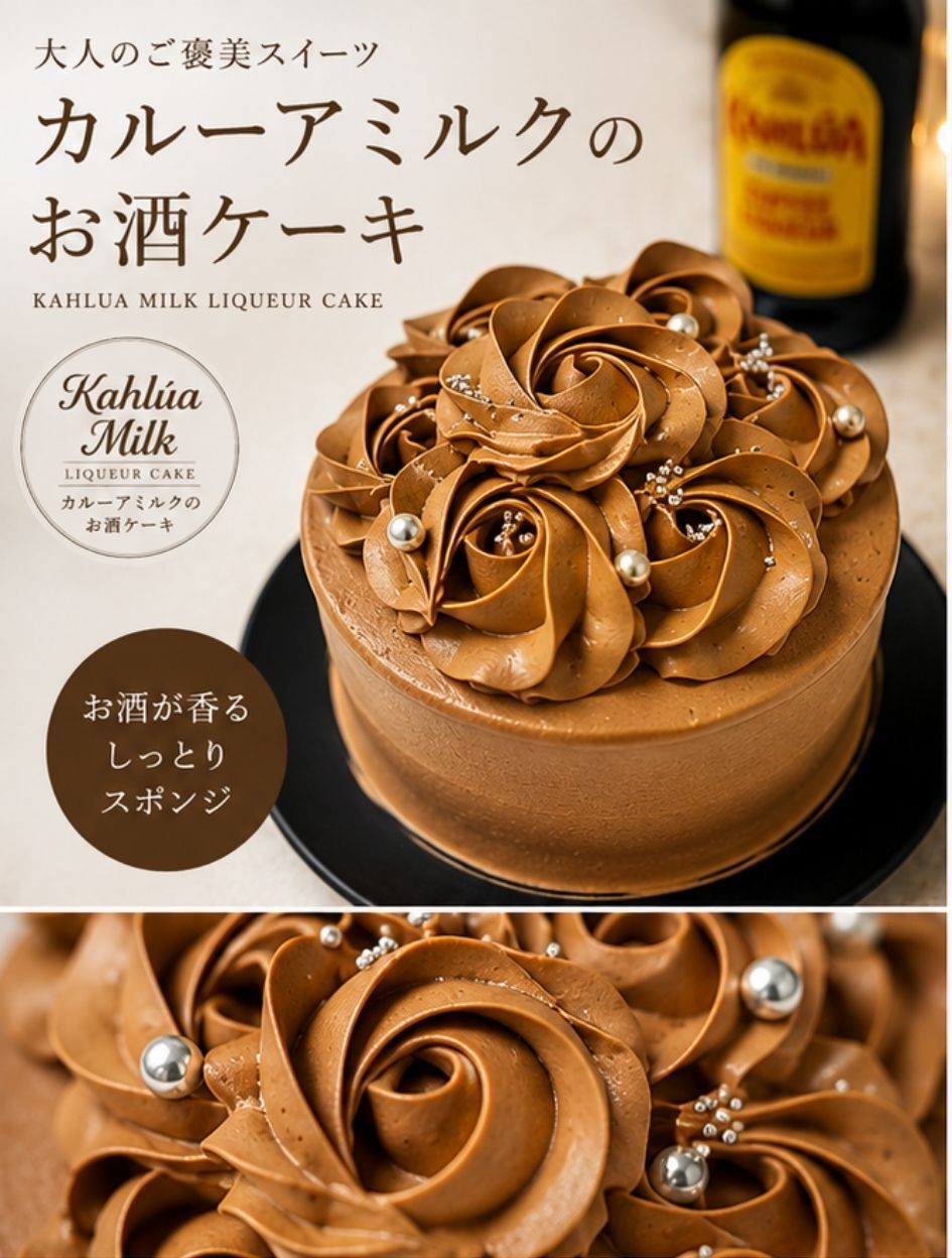 【新商品】松本監修 お酒ケーキ カルーアミルク 4号 5号 誕生日ケーキ 子供 冷凍ケーキ 冷凍配送 バースデー 誕生日 スイーツ ギフト 大人 白い デコレーションケーキ 人気 可愛い お返し フルーツ ホールケーキ 夏ギフト パーティー バーベキュー アイスケーキ