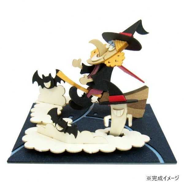 みにちゅあーとキット ハロウィン 魔女 MP05-18 ペーパークラフト ジオラマ 模型 インテリア 雑貨 ホビー 組み立てキット 季節の飾り物 趣味 贈り物