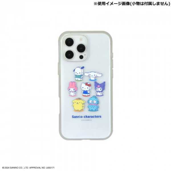 iPhone16 Pro Max ケース サンリオ IIIIfit Clear 耐衝撃 ハイブリッド スマホケース カバー ミックス キャラクター かわいい おしゃれ ストラップホール付き サンリオ正規ライセンス品