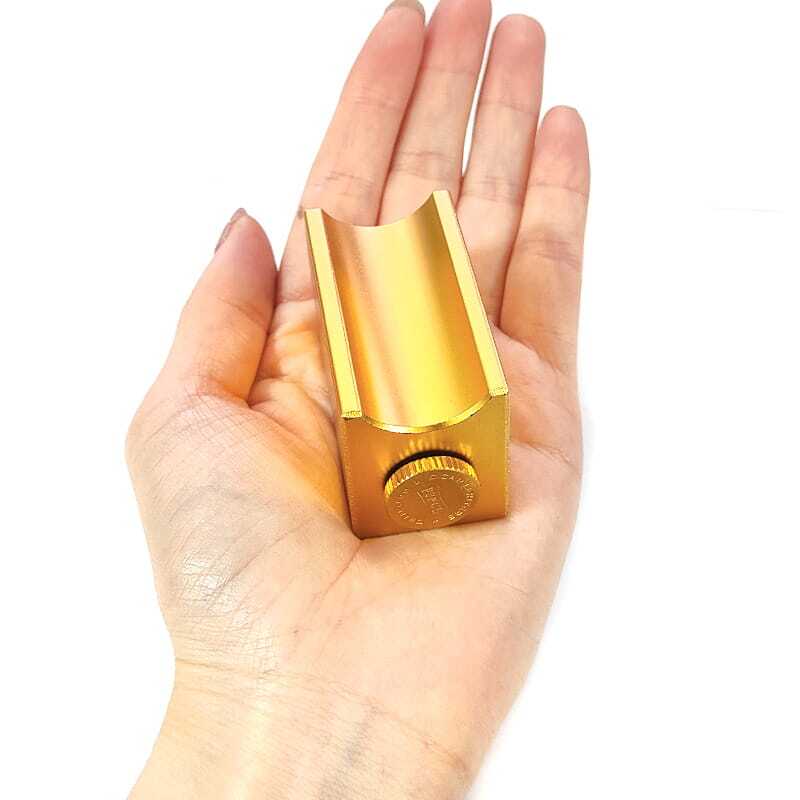 葉巻スタンド ゴールド Sサイズ 喫煙具 たばこ シガーレスト おしゃれ シガーカッター パンチ付き メンズ 金 シガー置き シンプル 煙草 かっこいい ギフト プレゼント