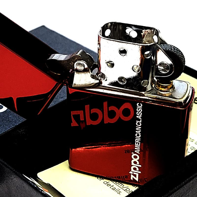 ZIPPO ライター スマートライン イオンレッド おしゃれ ジッポ ロゴ 赤 シンプル かっこいい レディース メンズ プレゼント ギフト