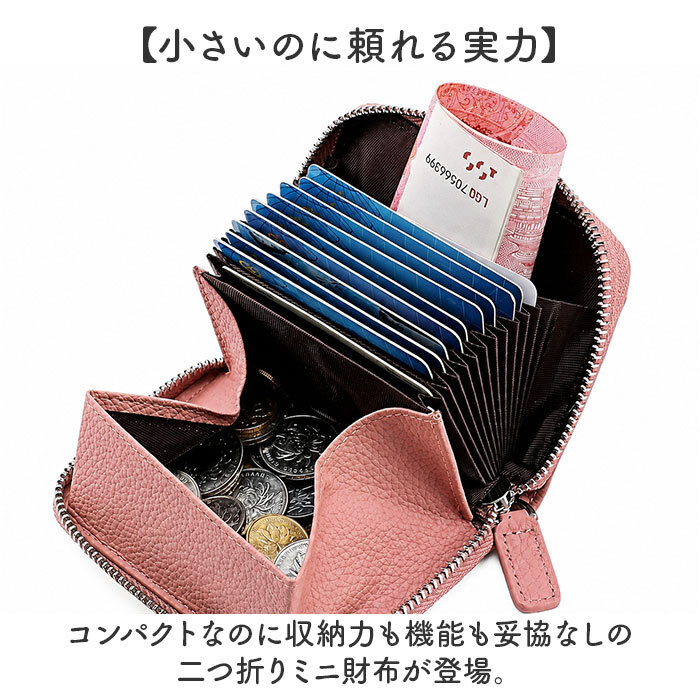 ミニ財布 カードがたくさん入る 通販 カードケース 二つ折り財布 小銭入れ コインケース BOX型小銭入れ ボックス型小銭入れ 財布 旅行 ミニウォレット スキミング防止 レディース メンズ ミニサイフ 小さめ コンパクト シンプル 通勤 通学 レディース財布