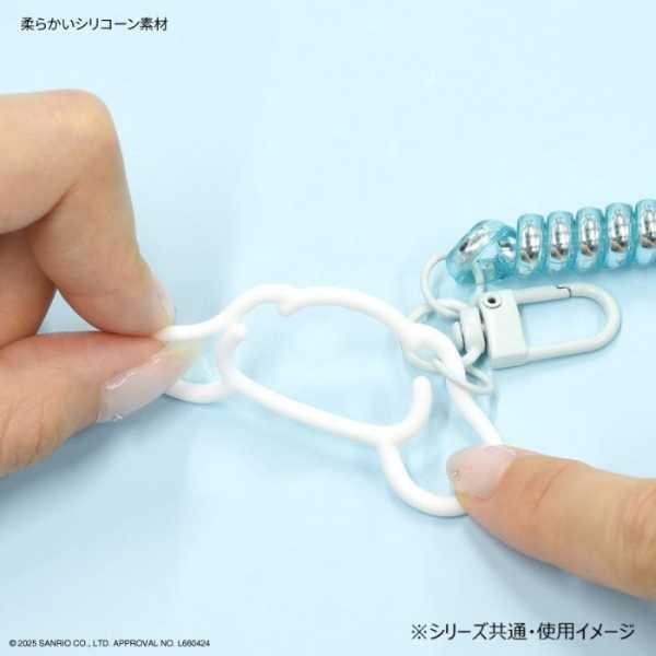 サンリオ マルチコイルストラップ シナモロール スマホ ストラップ 落下防止 コイルコード 手首掛け 腕掛け キーホルダー おしゃれ かわいい キャラクター グッズ 雑貨 サンリオ正規ライセンス品