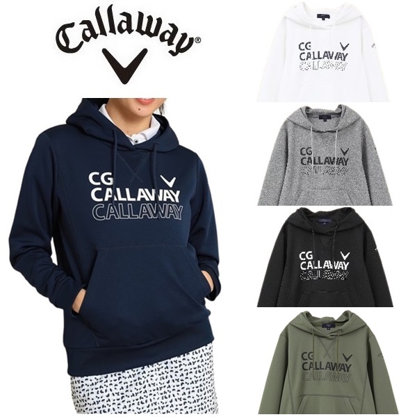 キャロウェイ ゴルフ レディース プルオーバー ダンボールスウェットパーカー Callaway Golf C24117203 春夏モデル お誕生日祝い お祝い 記念品 30代 40代 50代 60代 母の日 お母さん 還暦祝い 敬老の日 彼女 人気プレゼント プレゼント