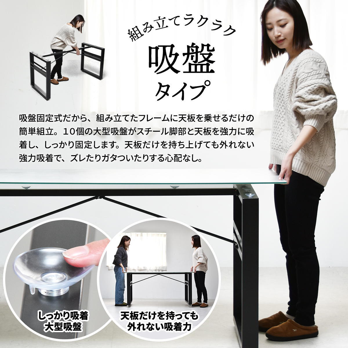 CERABILL 収納付きダイニングテーブル 幅120&フェムトチェア 3点セット CESE0371 ダイニングセット テーブル・椅子２脚セット セット商品 シンプルスタイル モダン 角型 ガラス セラミック 新生活