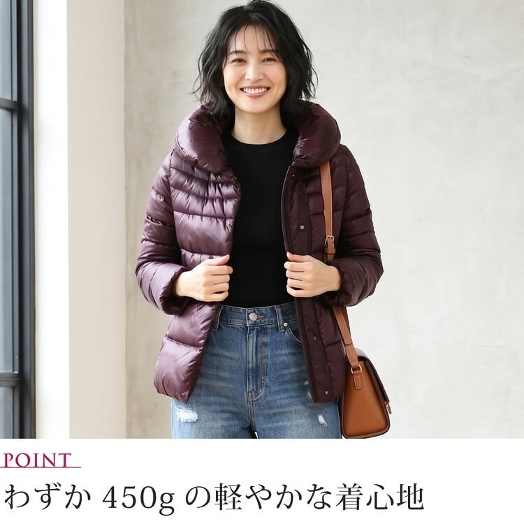 ダウンジャケット レディース ダウン90% 簡易 フード付き 軽量 きれいめ ショート 防寒 暖かい 冬 アウター ブルゾン コート ダウンコート ライトダウン 大人 30代 40代 50代 ミセス ギフト プレゼント 5F (08000187r)