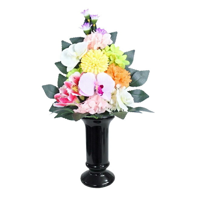 CT触媒加工 枯れない仏花 春風 花器付き[プリザーブドフラワー 仏花 