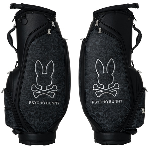 サイコバニー ゴルフ キャディバッグ カートキャディバッグ MONOTONE EDITION Psycho Bunny PBMG6BC3 お誕生日祝い お祝い 記念品 お父さん 父の日 彼氏 男性 30代 40代 50代 60代 母の日 お母さん 還暦祝い 敬老の日 彼女 人気プレゼント プレゼント