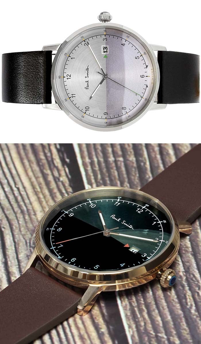 ポールスミス Paul Smith 腕時計 メンズ 革ベルト 41mm レザー クラシック ブランド 人気 ゲージ GAUGE グリーン ブラック シルバー パープル ネイビー ブラウン