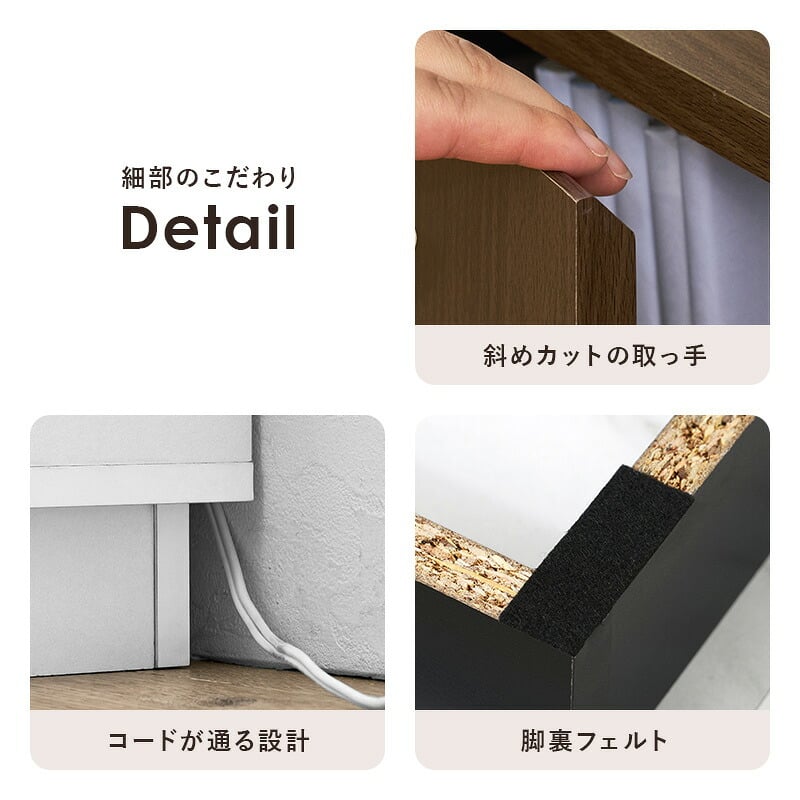 サイドテーブル (約)幅35×奥行35×高さ40cm 扉付き コンパクト ワンルーム ナチュラル パーティクルボード 組立式 前面は扉付きの収納のため生活感を隠すことができます 背面はルーターや電源タップを収納可能 マーブルグレー マーブルホワイト