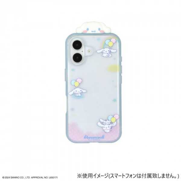 iPhone16 ケース サンリオ シナモロール 耐衝撃 イーフィット クリア ハイブリッド カバー スマホケース かわいい キャラクター グッズ 衝撃吸収 ストラップホール付き サンリオ正規ライセンス品