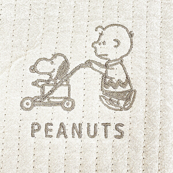 スヌーピー スタンドポーチ カート ベージュ SNOOPY