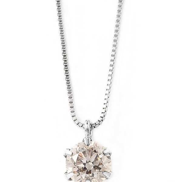 ダイヤモンド ネックレス 0.3ct プラチナ Pt900 一粒 6本爪 シンプル ペンダント 鑑定カード付き レディース ジュエリー アクセサリー 贈り物 ギフト 誕生日 記念日