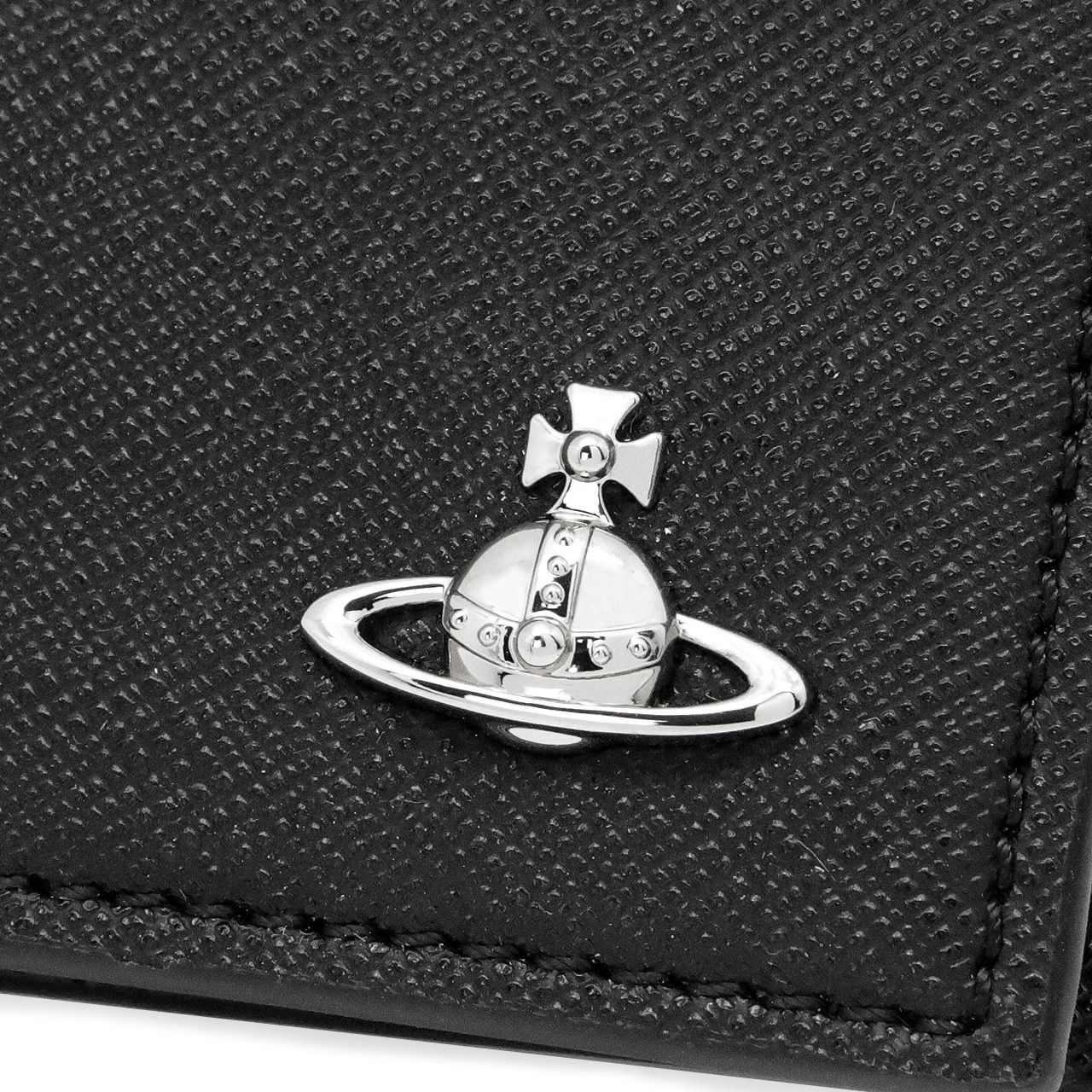 ヴィヴィアンウエストウッド 二つ折り財布（小銭入れなし） ヴィヴィアン Vivienne Westwood 財布 メンズ レディース ブラック VW4283 (5115003MM-S0021-N401) 【ラッピング無料 誕生日 お祝い プレゼント ギフト 贈り物】