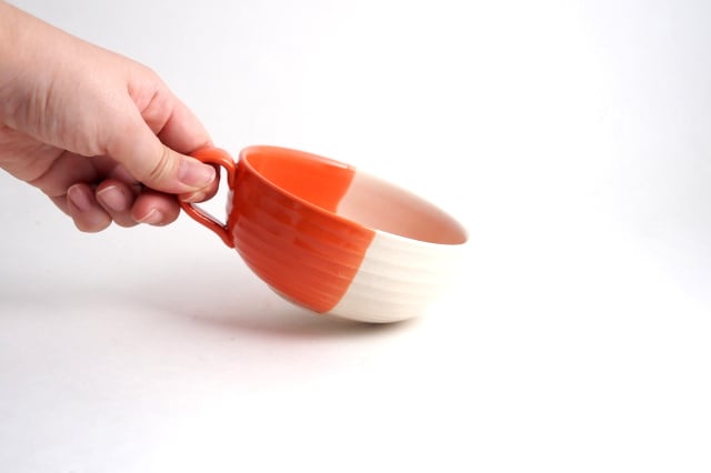 rokurome スープカップ・取皿・れんげスプーンペアセット / true colors line / ギフトボックス＆熨斗付き / 瀬戸焼 食器・プレート【送料無料（北海道・沖縄を除く）】