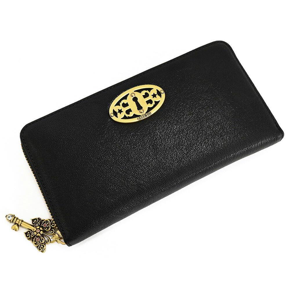 アナスイ 財布 長財布 ラウンドファスナー 黒(ブラック) ANNA SUI 