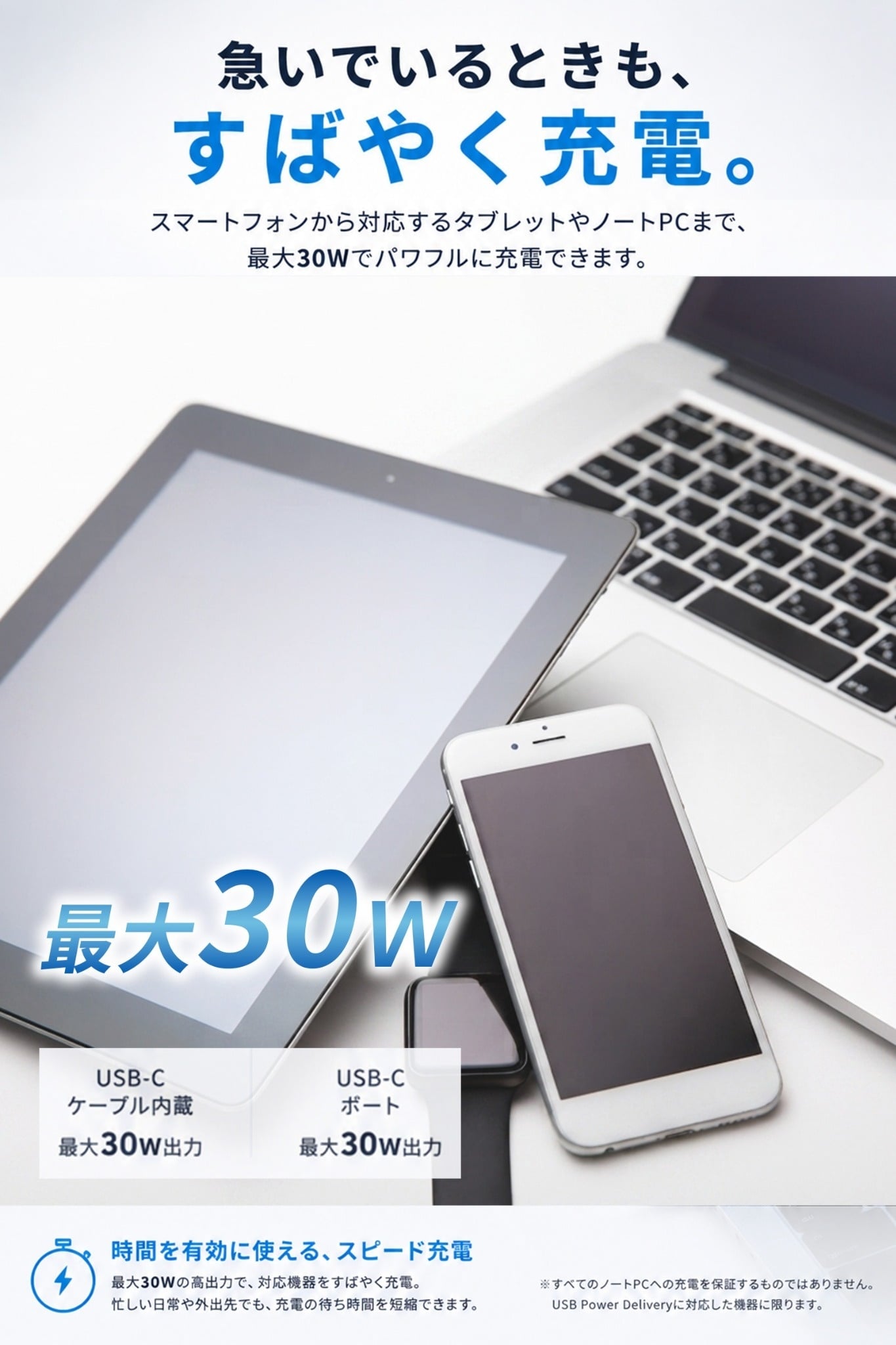 Anker Power Bank A1637 10000mAh Fusion モバイルバッテリー 最大30W USB-Cケーブル内蔵 コンセントプラグ搭載 ギフト 彼氏 誕生日 ガジェット プレゼント 