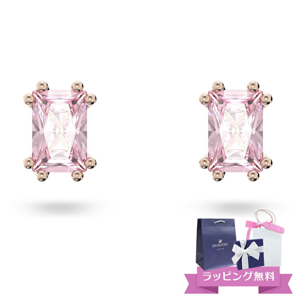 値下げ】SWAROVSKI lucent ピンク 片耳ピアス 人気沸騰 