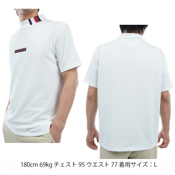 トミーヒルフィガー ゴルフ メンズ ボックスロゴ 半袖モックネックシャツ TOMMY HILFIGER GOLF THMA412 春夏モデル お誕生日祝い お祝い 記念品 お父さん 父の日 彼氏 男性 30代 40代 50代 60代  還暦祝い 敬老の日 人気プレゼント プレゼント