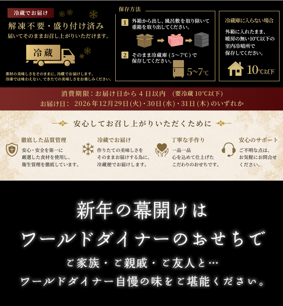 おせち 2027 肉おせち 【極】 2～3人前 2段 冷蔵 【送料無料(一部地域除く】