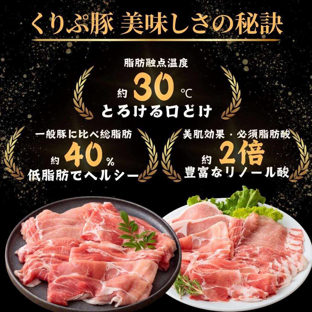 【宮崎・都城産】栗で育てた「くりぷ豚」ヘルシー焼肉セット たっぷり 2.0kg 豚肉