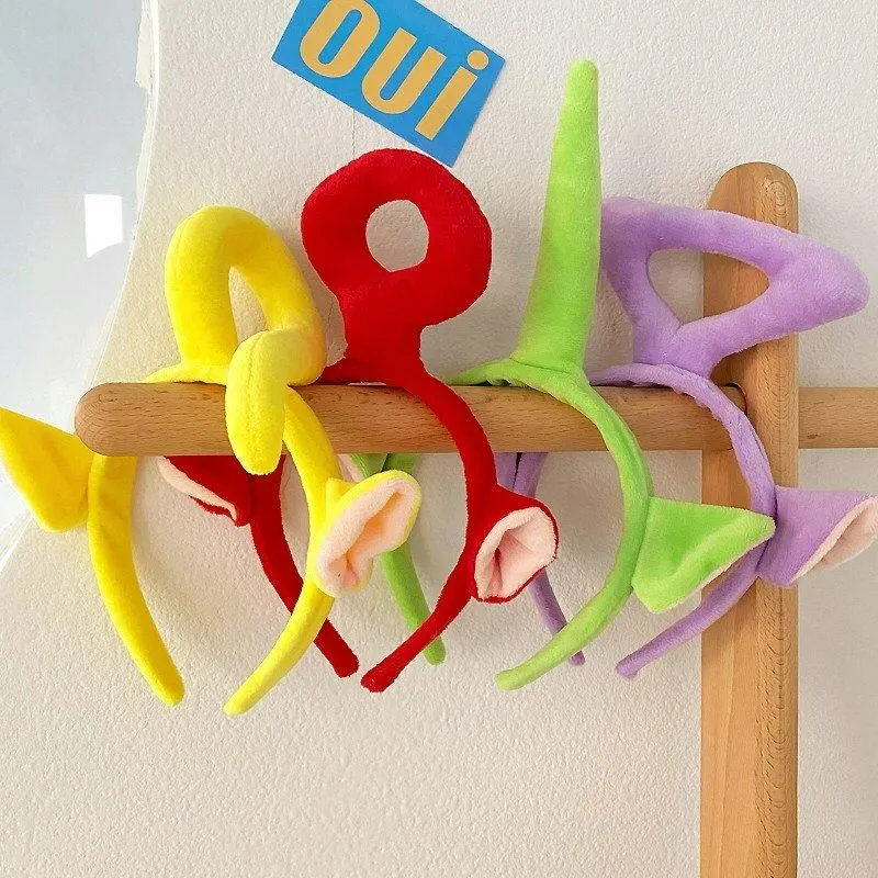当日発送可能 テレタビーズ カチューシャ 4点セット コスプレ ヘアバンド ヘッドアクセサリー おもしろい かわいい 仮装 男女兼用 クリスマス ハロウィン パーティー