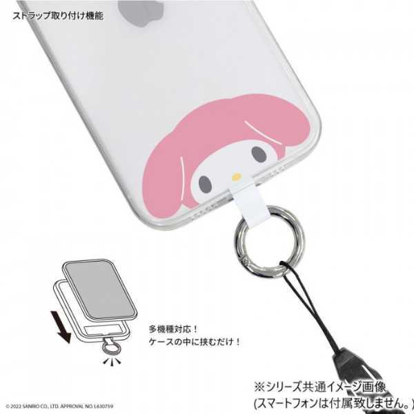 サンリオ マルチリングプラス クロミ スマホリング 落下防止 ホールドリング ストラップホルダー 挟むだけ スマートフォン アクセサリー キャラクター グッズ Kuromi サンリオ正規ライセンス品