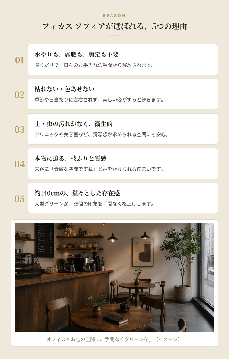 観葉植物 造花 フィカス ソフィア BROWN 全高約140cm 大型 ゴムの木 フェイクグリーン 本物そっくり おしゃれ インテリア 人工観葉植物 アーティフィシャルグリーン オフィス 店舗 ホテル 開店祝い 室内 フェイク